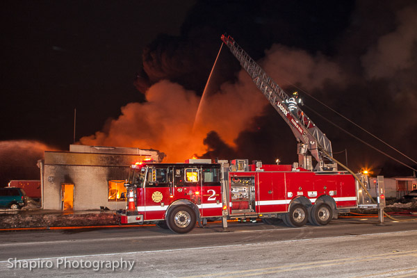 massive 4-alarm fire in a tire warehouse i Northlake IL 2-15-14 Larry Shapiro photography shapirophotograpy.net